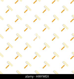 Paint roller pattern, cartoon style Stock Vector