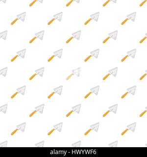 Trowel pattern, cartoon style Stock Vector