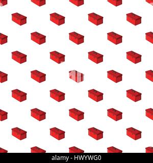 Construction suitcase pattern, cartoon style Stock Vector