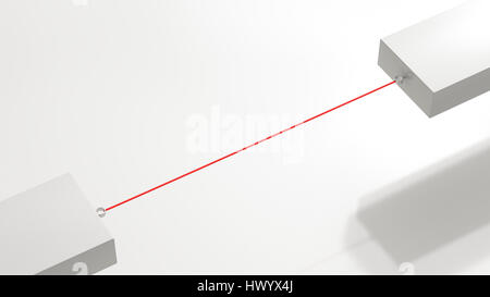 Two floating blocks connected by red string hi-res stock photography and  images - Alamy