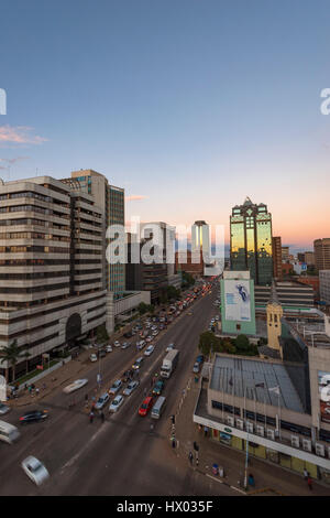 Harare is the capital city of Zimbabwe. Stock Photo