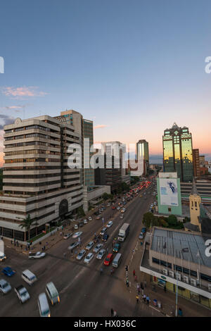 Harare is the capital city of Zimbabwe. Stock Photo