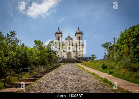 Sao Francisco de Paula Church in Ouro Preto - Minas Gerais, Brazil Stock Photo