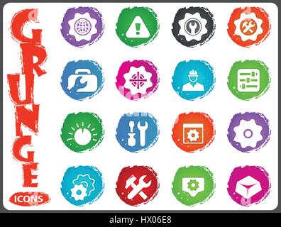 Setting icon set for web sites and user interface Stock Vector