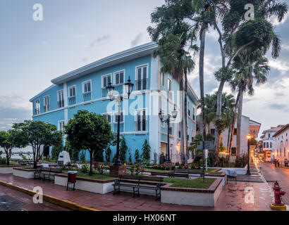 Old buildings in Casco Viejo - Panama City, Panama Stock Photo