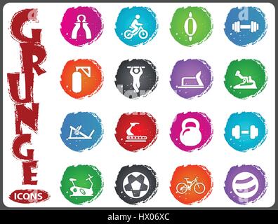 Sport equipment icons set for your design Stock Vector