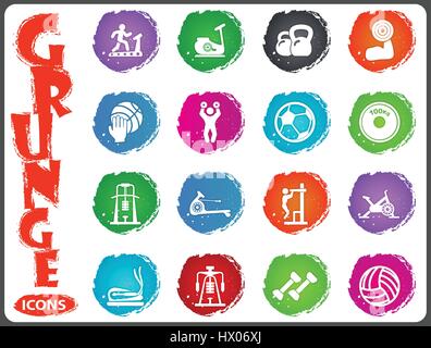 Sport equipment icons set for your design Stock Vector