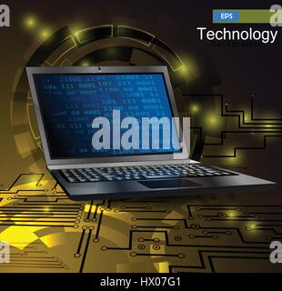 vector laptop isolated Stock Vector