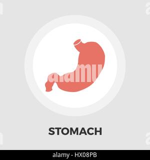 Stomach icon vector. Flat icon isolated on the white background. Editable EPS file. Vector illustration. Stock Vector