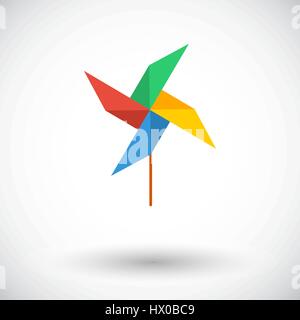 Whirligig icon. Flat vector related icon for web and mobile applications. It can be used as - logo, pictogram, icon, infographic element. Vector Illus Stock Vector