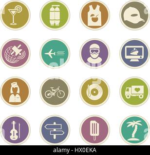 Travel icon set for web sites and user interface Stock Vector