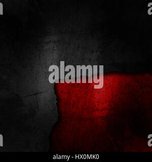 Grunge black background on a dirty red texture Stock Photo