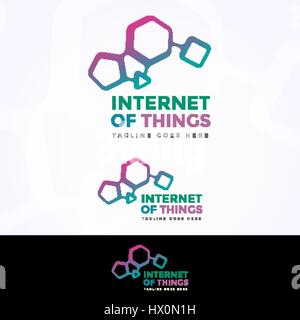 Internet Of Things Logotype Stock Vector