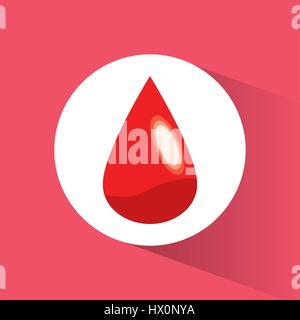 blood drop donate symbol Stock Vector
