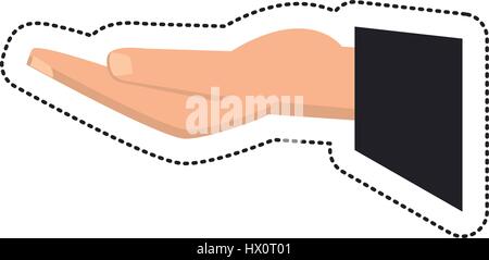 hand groom married icon Stock Vector