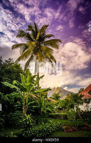 Tropical landscape on the Indonesian island of Flores Stock Photo
