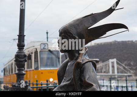 Little Princess statue in Budapest Hungary Stock Photo