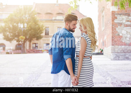 Strong relationship between young couple Stock Photo