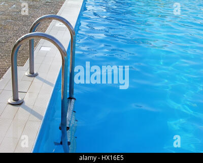 Swimming pool with stairs Stock Photo