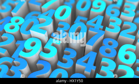abstract 3d illustration of random numbers background Stock Photo - Alamy