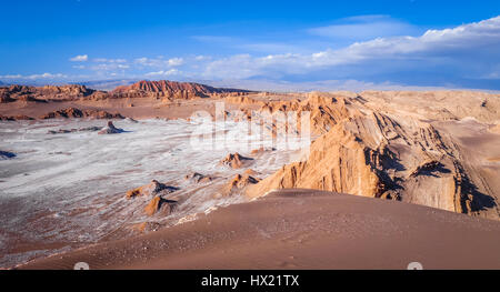 Valle de la Luna landscape in San Pedro de Atacama, Chile Stock Photo