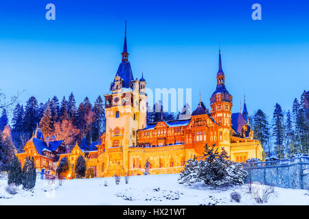 Peles, Sinaia. Romania, Prahova county. Stock Photo