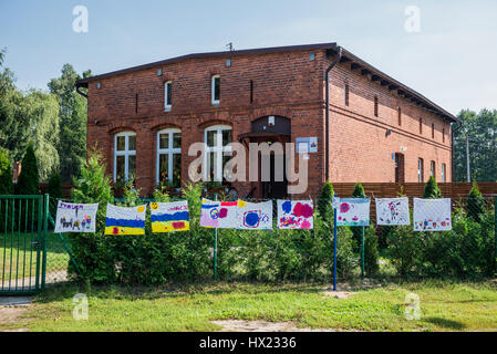 Common room for school kids in Bozenkowo village near Bydgoszcz city, Kuyavian-Pomeranian Voivodeship in Poland Stock Photo