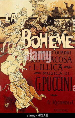 La Boheme poster by Hohenstein Stock Photo