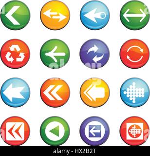 arrow vector icons for user interface design Stock Vector Image & Art ...