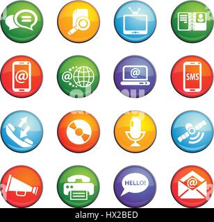 communication vector icons for user interface design Stock Vector Image ...