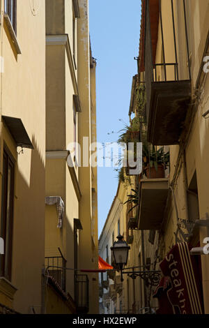 architecture and side street of naples in italy Stock Photo - Alamy