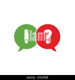Answers and questions Stock Vector