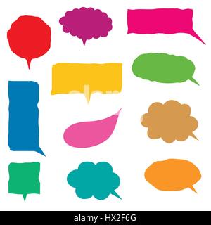Speech bubble set Stock Vector