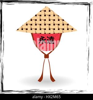 Symbol of Japan, the character in the national cap Stock Vector