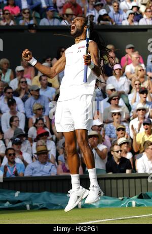 DUSTIN BROWN TENNIS PLAYER THE ALL ENGLAND TENNIS CLUB WIMBLEDON LONDON ENGLAND 02 July 2015 Stock Photo