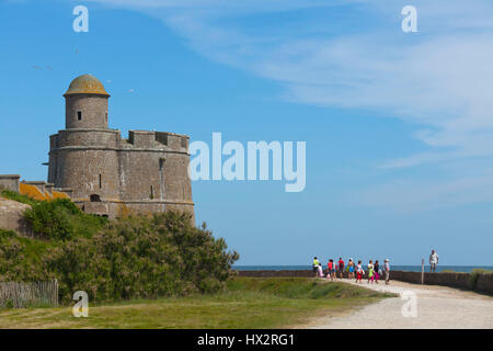 Tahitou Island (north-western France): Vauban Fort Stock Photo