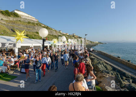 Biarritz (south-western France): Les Casetas Festival Stock Photo