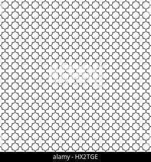 Seamless pattern. Abstract geometrical textured background. Classical simple texture. Regularly repeating elegant ornament with outline crosses and rh Stock Vector