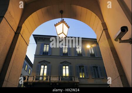 Milan (Italy), headquarters of the investment bank Mediobanca in  Filodrammatici street and Cuccia square Stock Photo