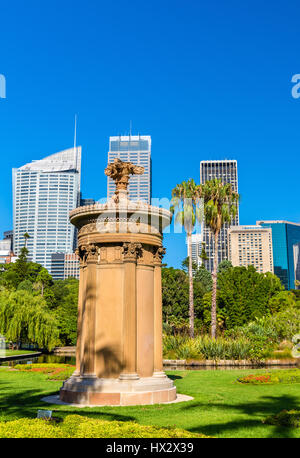 Choragic Monument of Lysicrates in Royal Botanical Garden of Sydney - Australia Stock Photo