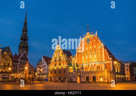 House of the Blackheads in Riga, Latvia Stock Photo