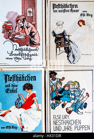 Cover der Nesthäkchen-Romane von Else Ury (etwa 1920er Jahre); nesthaekchen Stock Photo
