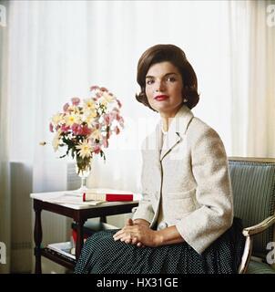 JACQUELINE KENNEDY FIRST LADY 01 June 1955 Stock Photo