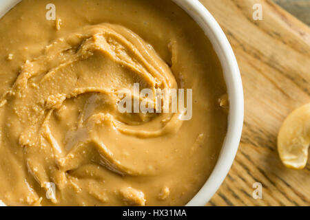 Homemade Cashew Peanut Butter Ready to Eat Stock Photo