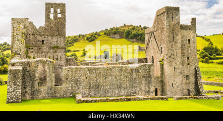 Ancient monastic ruins of Fore Abbey in County Westmeath, Ireland Stock Photo