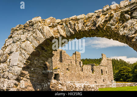 Ancient monastic ruins of Fore Abbey in County Westmeath, Ireland Stock Photo