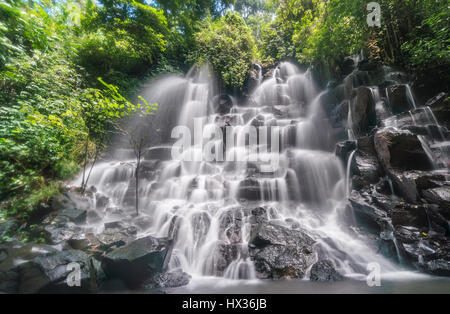 Waterfall, Air Terjun Kanto Lampo in Ubud, Bali, Indonesia Stock Photo