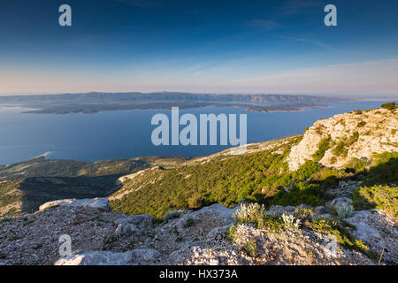 Mount Vidova Gora. Island Brac. Croatia Stock Photo