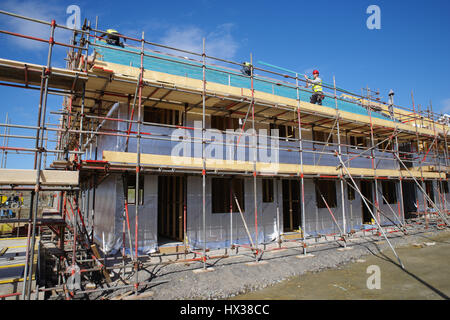 New Housing Build, Holyhead Wales, Stock Photo