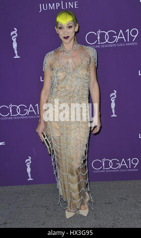 Costume Designer Guild Awards 2017  Featuring: Ami Goodheart Where: Los Angeles, California, United States When: 22 Feb 2017 Stock Photo